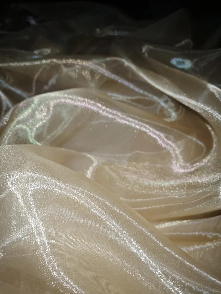 Detail of organza fabric